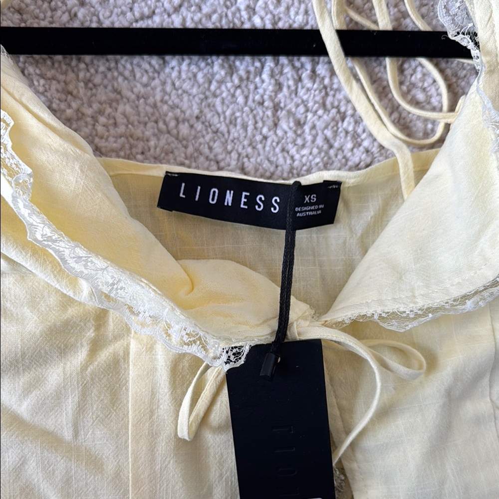 Lioness Yellow Tie-Front Camisole - Picture 4 of 4